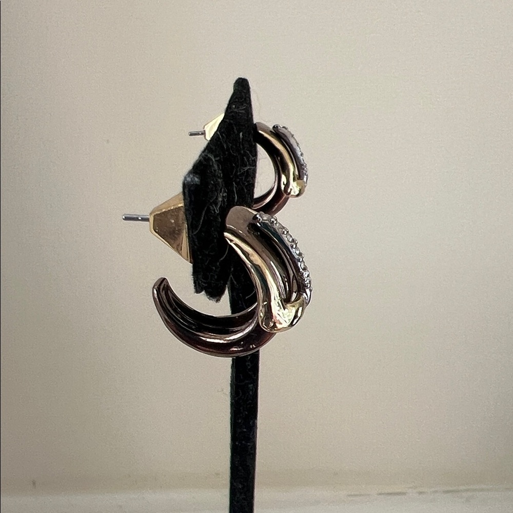 Alexis Bittar Gold and Silver Earrings - Picture 3 of 7